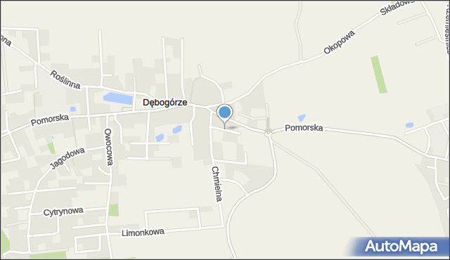 Dębogórze, Konopna, mapa Dębogórze