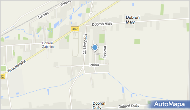 Dobroń, Konwaliowa, mapa Dobroń