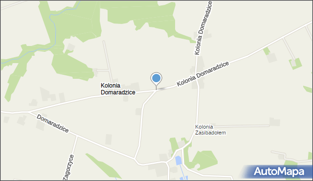 Domaradzice gmina Bogoria, Kolonia Domaradzice, mapa Domaradzice gmina Bogoria