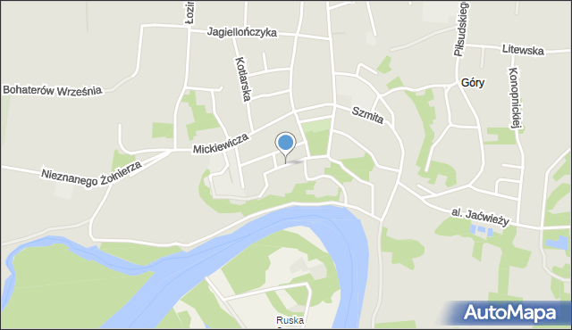 Drohiczyn, Kościelna, mapa Drohiczyn