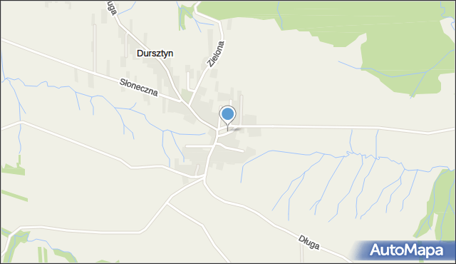 Dursztyn, Kościelna, mapa Dursztyn