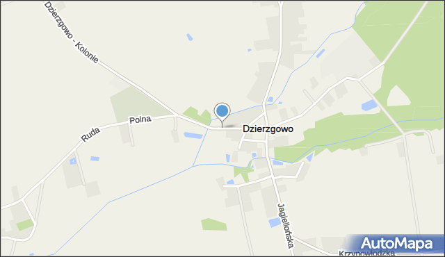 Dzierzgowo, Kościuszki Tadeusza, gen., mapa Dzierzgowo