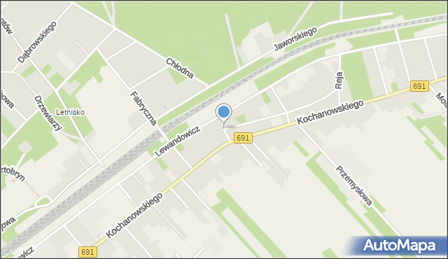 Garbatka-Letnisko, Kościuszki Tadeusza, gen., mapa Garbatka-Letnisko