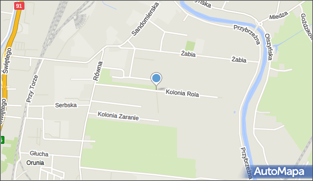 Gdańsk, Kolonia Rola, mapa Gdańska