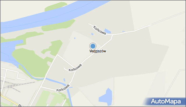 Głogów, Końcowa, mapa Głogów