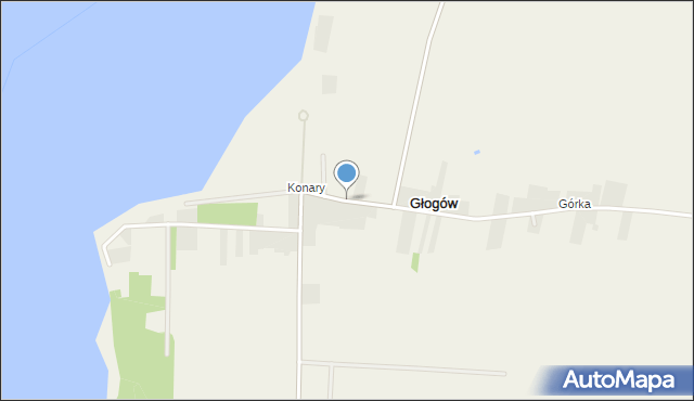 Głogów gmina Wieniawa, Konary, mapa Głogów gmina Wieniawa