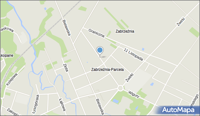 Głowno, Konarskiego Stanisława, ks., mapa Głowno