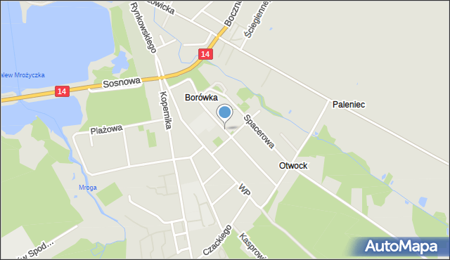 Głowno, Kościuszki Tadeusza, gen., mapa Głowno