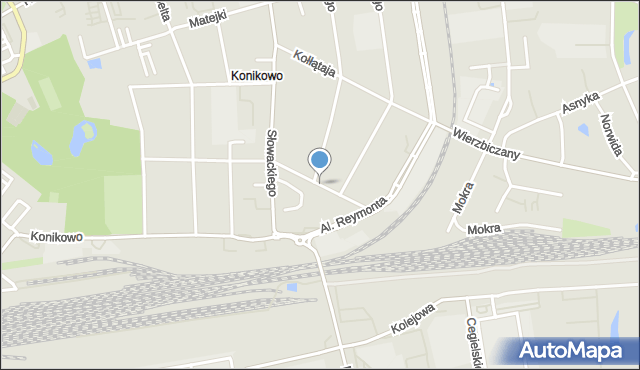 Gniezno, Kochanowskiego Jana, mapa Gniezna