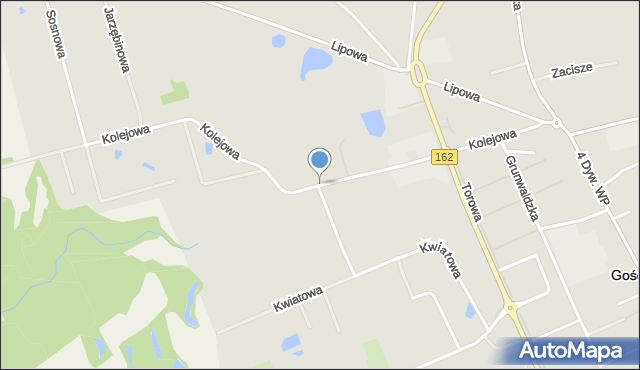 Gościno, Kolejowa, mapa Gościno