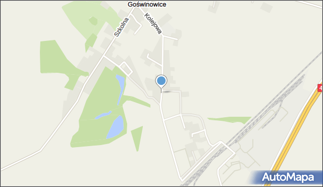 Goświnowice, Kolejowa, mapa Goświnowice