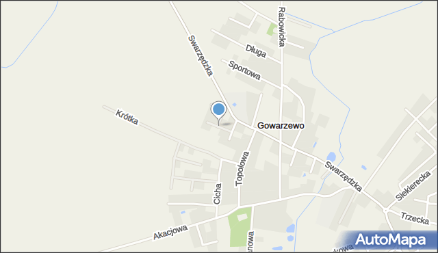 Gowarzewo, Konwaliowa, mapa Gowarzewo
