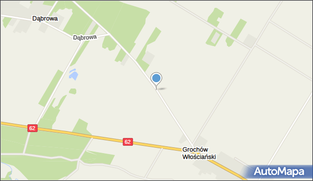 Grochów Włościański, Kolonia, mapa Grochów Włościański