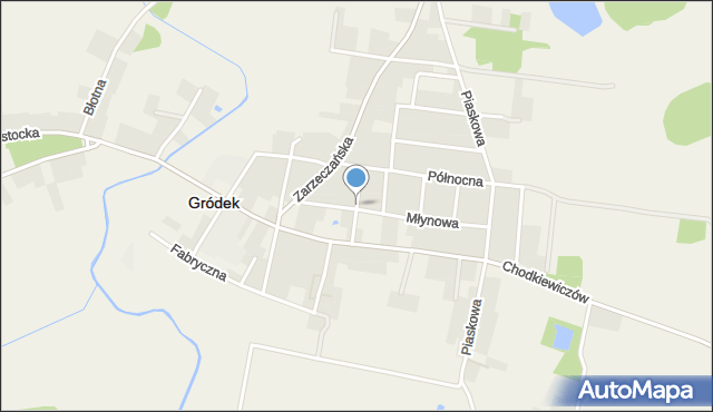 Gródek powiat białostocki, Koszarowa, mapa Gródek powiat białostocki