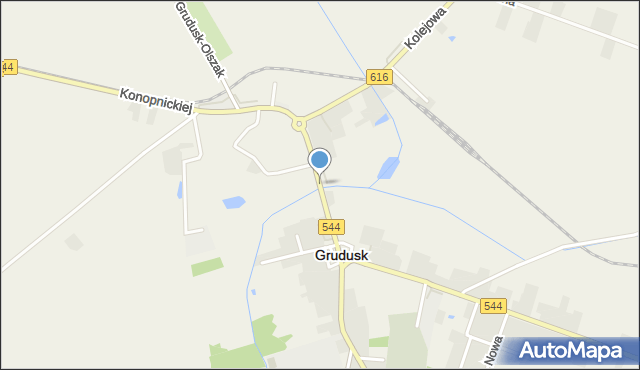 Grudusk, Konopnickiej Marii, mapa Grudusk