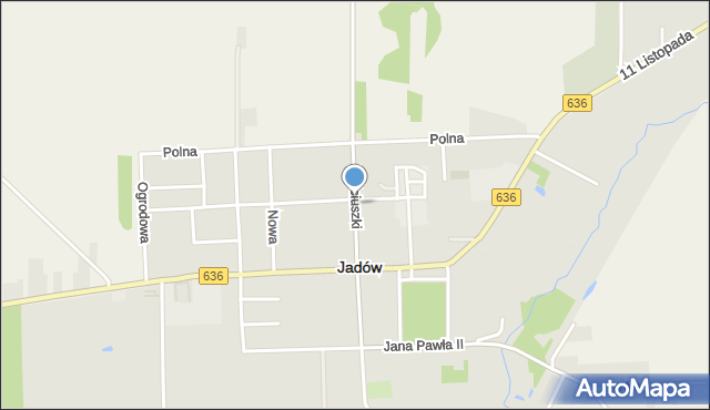 Jadów, Kościuszki Tadeusza, gen., mapa Jadów