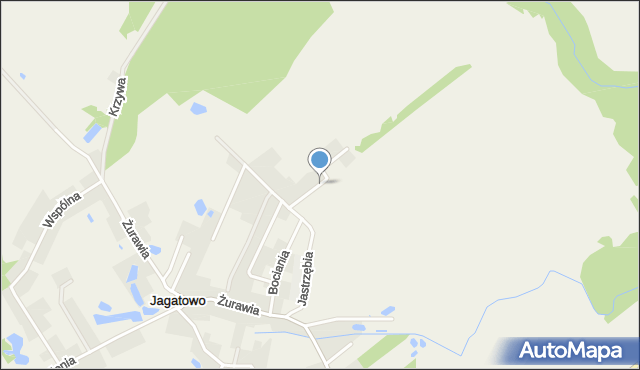 Jagatowo, Kormoranów, mapa Jagatowo