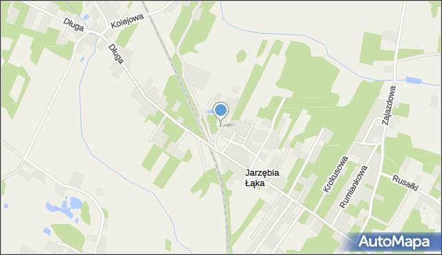 Jarzębia Łąka, Kołowa, mapa Jarzębia Łąka