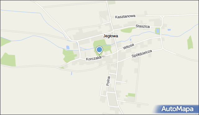 Jegłowa, Korczaka Janusza, mapa Jegłowa