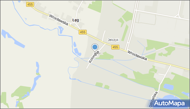 Jelcz-Laskowice, Kolonijna, mapa Jelcz-Laskowice