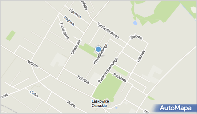 Jelcz-Laskowice, Kowalińskiego Stanisława, mapa Jelcz-Laskowice