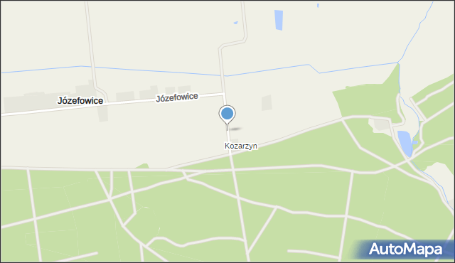 Józefowice gmina Szamocin, Kozarzyn, mapa Józefowice gmina Szamocin