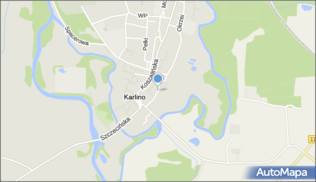 Karlino, Konopnickiej Marii, mapa Karlino