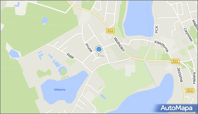 Kartuzy, Kochanowskiego Jana, mapa Kartuzy