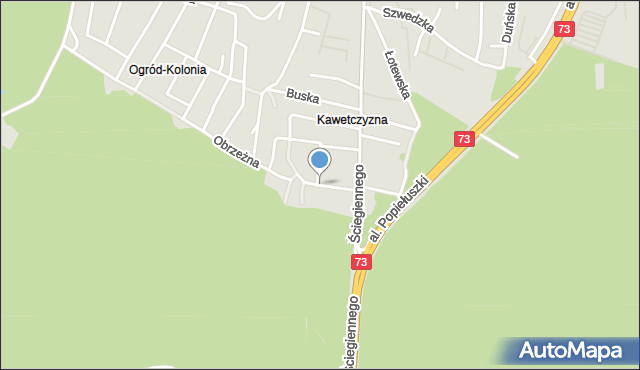 Kielce, Konecka, mapa Kielc