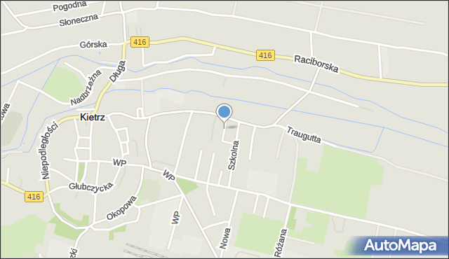 Kietrz, Kombatantów, mapa Kietrz