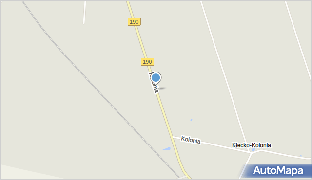 Kłecko, Kolonia, mapa Kłecko