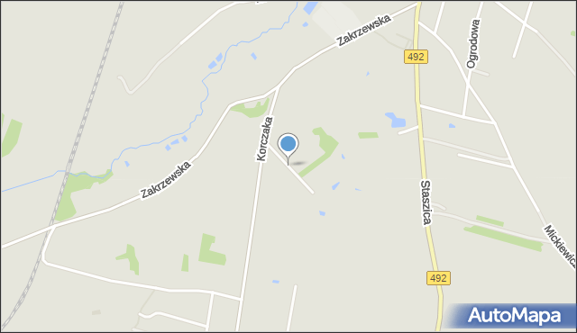 Kłobuck, Kordeckiego Augustyna, ks., mapa Kłobuck