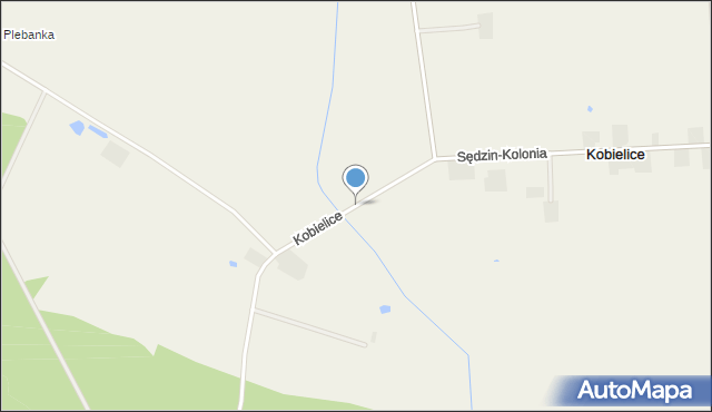 Kobielice gmina Zakrzewo, Kobielice, mapa Kobielice gmina Zakrzewo