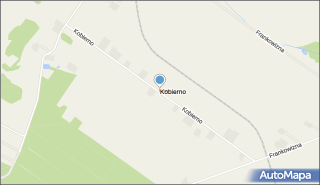 Kobierno gmina Opatówek, Kobierno, mapa Kobierno gmina Opatówek