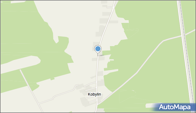 Kobylin gmina Goworowo, Kobylin, mapa Kobylin gmina Goworowo