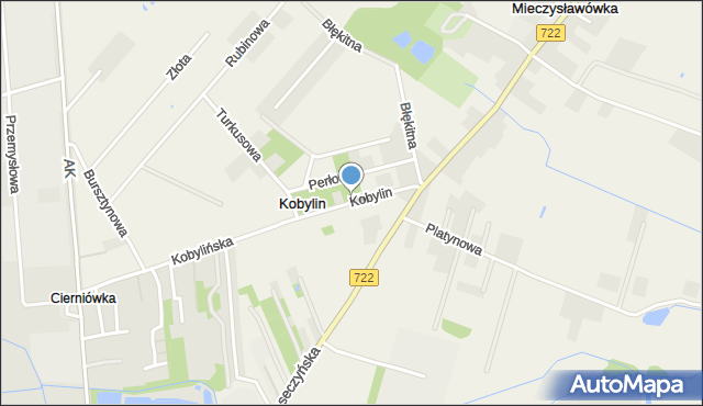 Kobylin gmina Grójec, Kobylin, mapa Kobylin gmina Grójec