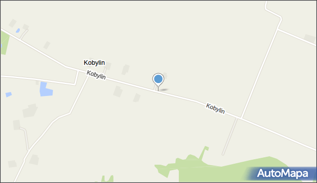 Kobylin gmina Rogów, Kobylin, mapa Kobylin gmina Rogów