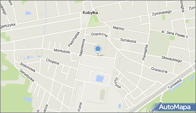 Kobyłka, Kombatantów, mapa Kobyłka