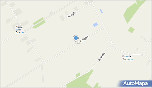 Kobyłki gmina Ludwin, Kobyłki, mapa Kobyłki gmina Ludwin