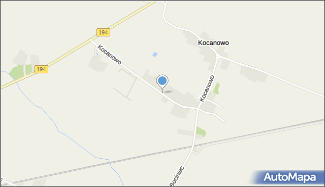 Kocanowo, Kocanowo, mapa Kocanowo
