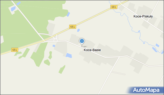 Koce-Basie, Koce-Basie, mapa Koce-Basie