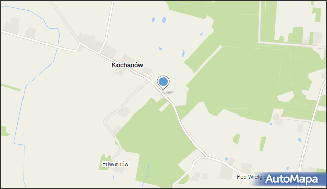 Kochanów gmina Ciepielów, Kochanów, mapa Kochanów gmina Ciepielów