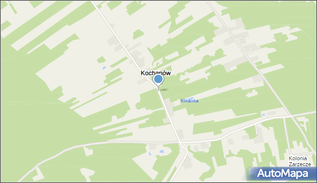 Kochanów gmina Puławy, Kochanów, mapa Kochanów gmina Puławy