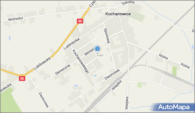 Kochanowice, Kopernika Mikołaja, mapa Kochanowice