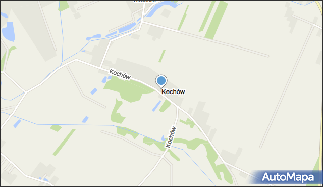 Kochów gmina Maciejowice, Kochów, mapa Kochów gmina Maciejowice
