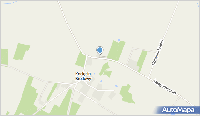 Kocięcin Brodowy, Kocięcin Brodowy, mapa Kocięcin Brodowy