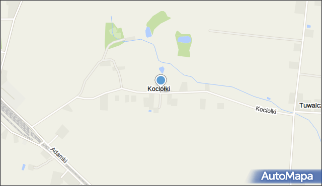 Kociołki gmina Błaszki, Kociołki, mapa Kociołki gmina Błaszki