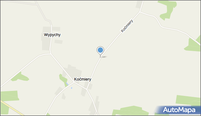 Koćmiery, Koćmiery, mapa Koćmiery