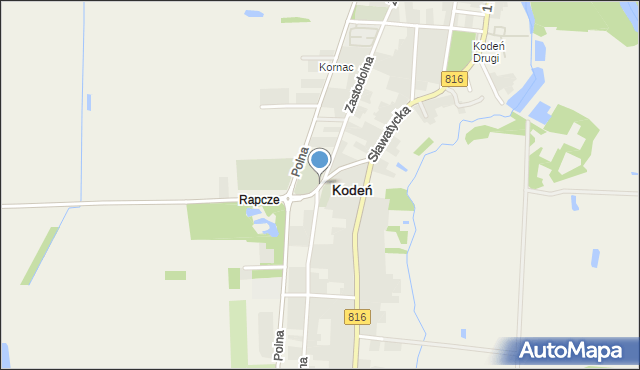 Kodeń, Kodeń, mapa Kodeń