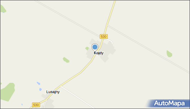 Kojdy, Kojdy, mapa Kojdy